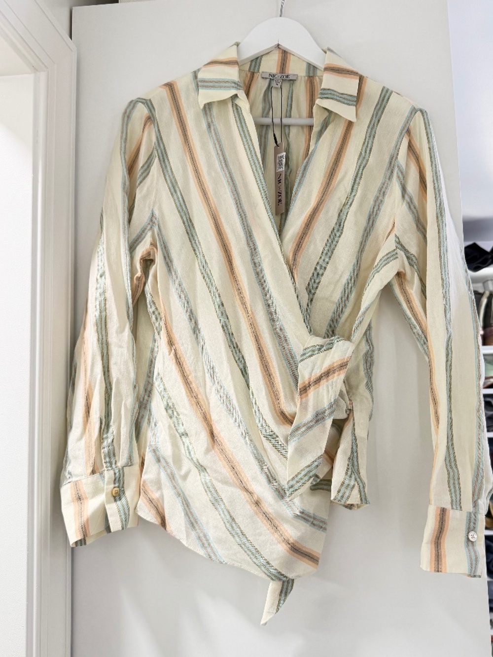 NIC+ZOE - Stripped - Weekly Wrap Woven Top